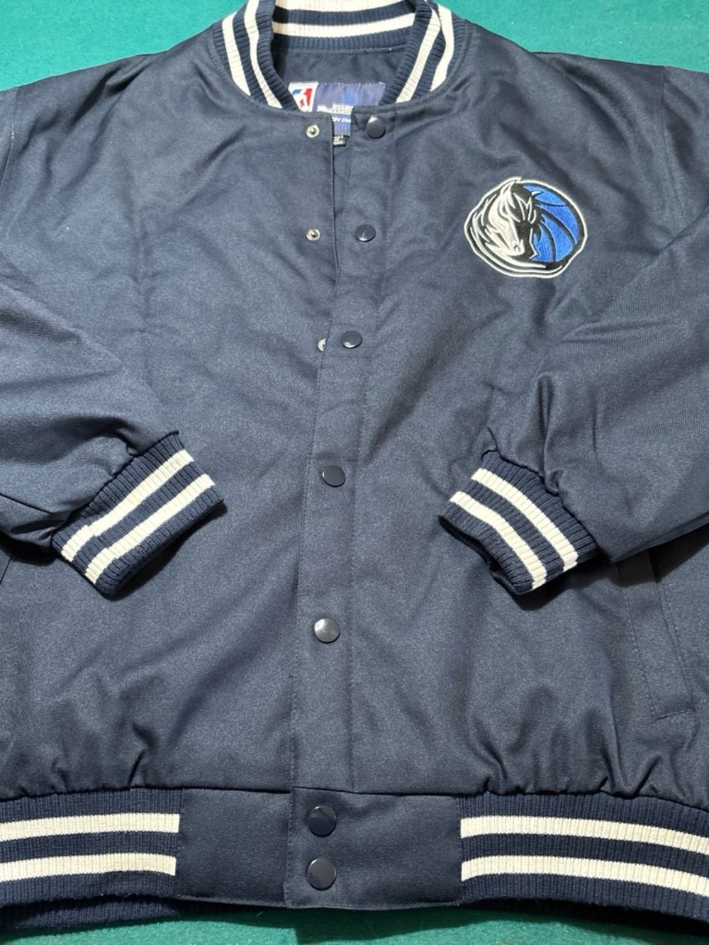 NBA Dallas Mavericks Navy Blue Bomber Jacket ,JH design , XL , $48